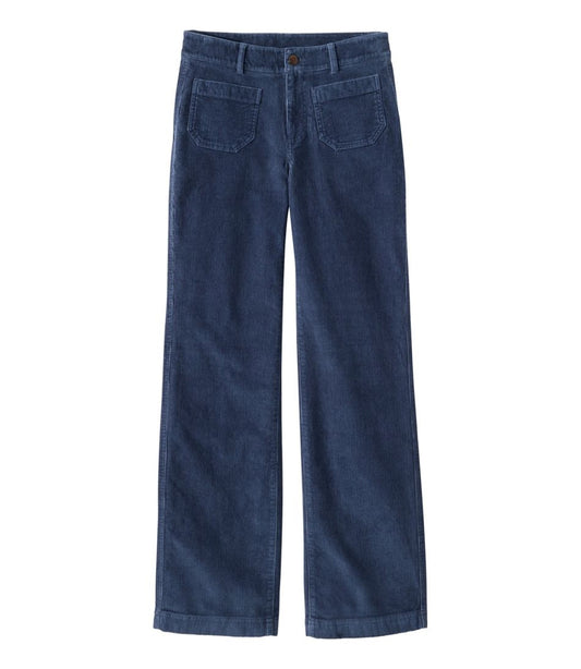 L.L.Bean For Sale | Women's 207 Vintage Corduroy Patch Pocket Pants, Mid-Rise Wide Straight-Leg