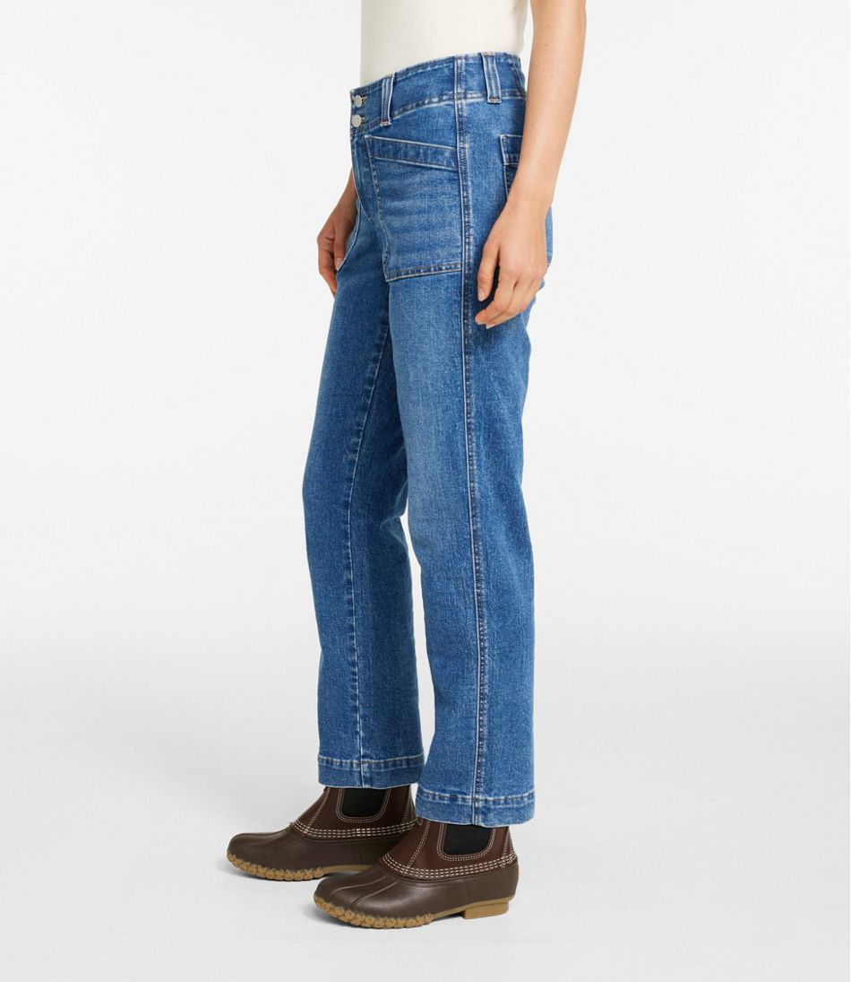 L.L.Bean Sale | Women's 1912 Field Denim Pants, Mid-Rise Ankle Utility