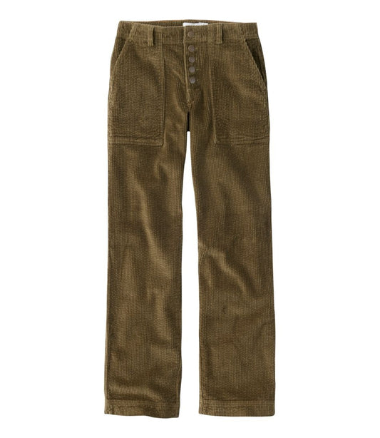 L.L.Bean Sale | Women's Signature Utility Corduroy Pants, Mid-Rise Straight-Leg