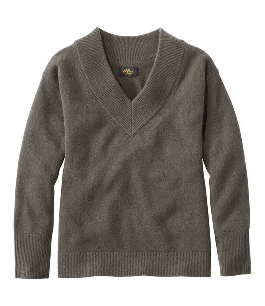 L.L.Bean For Sale | Women's Signature Premium Essential Cashmere Sweater, Relaxed V-Neck
