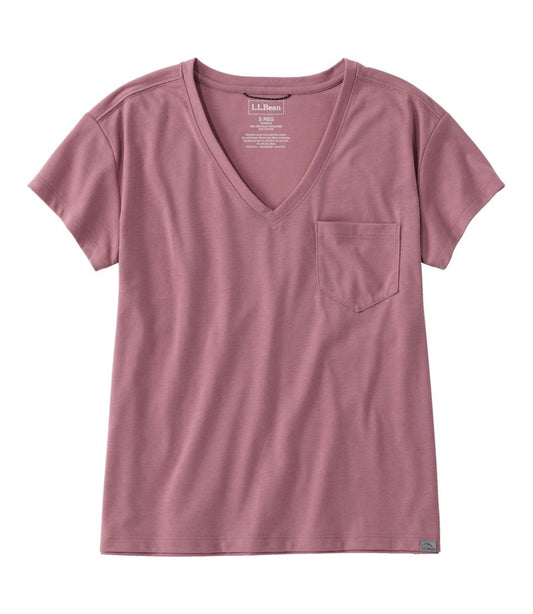 L.L.Bean Online | Women's Mountainside V-Neck Pocket Tee, Short Sleeve