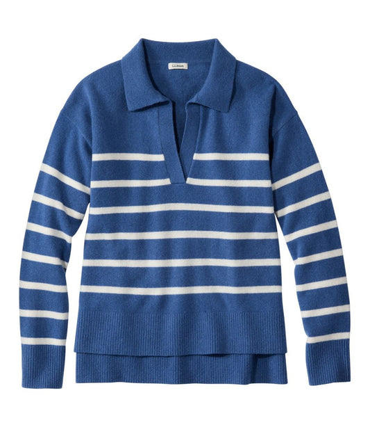 L.L.Bean Outlet | Women's Classic Cashmere Sweater, Relaxed Polo