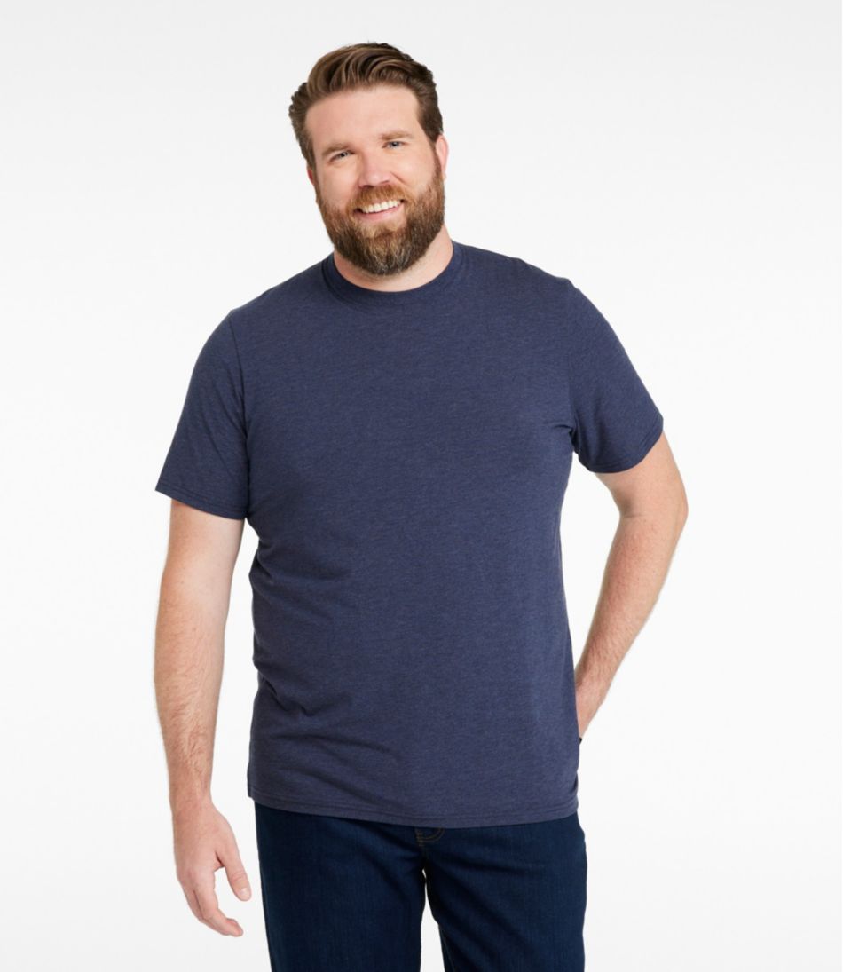 L.L.Bean Outlet | Men's Comfort Stretch Performance® Pima Tee, Short-Sleeve Without Pocket