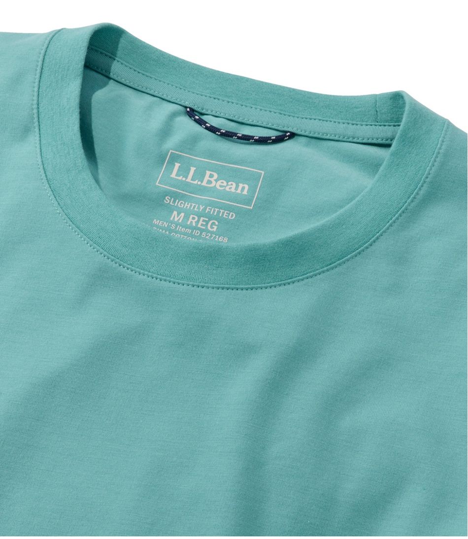 L.L.Bean Outlet | Men's Comfort Stretch Performance® Pima Tee, Short-Sleeve Without Pocket