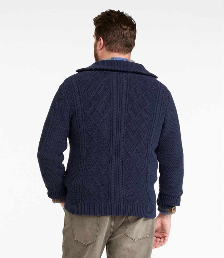 L.L.Bean Sale | Men's Signature Cotton Fisherman Sweater, Full-Zip