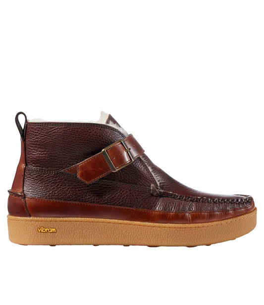 L.L.Bean Sale | Men's Lodge Moc Vibram® Buckle Boots, Shearling