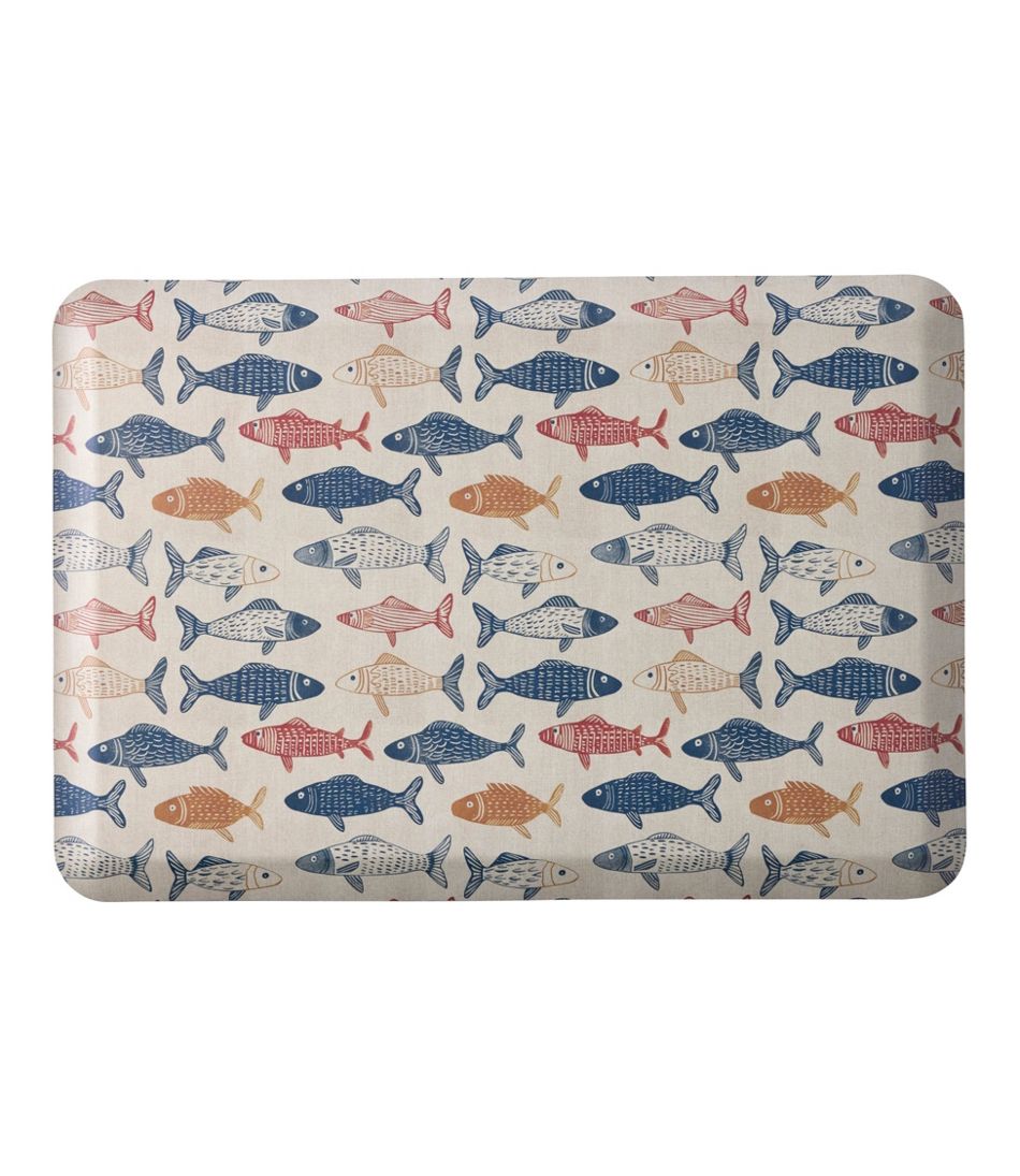 L.L.Bean Outlet | Happy Feet Comfort Mat, Fish