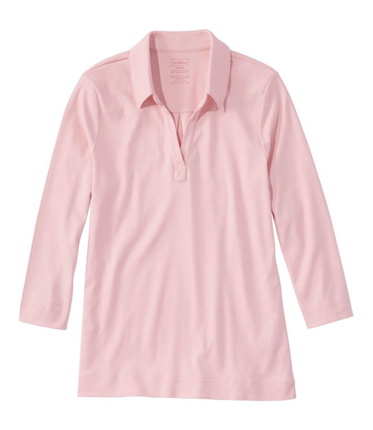 L.L.Bean Discount | Women's Pima Cotton Tee, Three-Quarter-Sleeve Polo