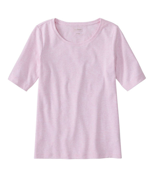 L.L.Bean | Women's Jewelneck Tee, Elbow-Sleeve