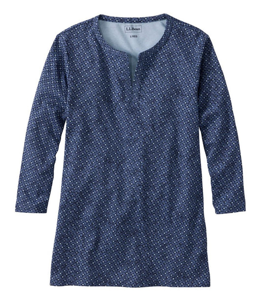 L.L.Bean For Sale | Women's Tee, Three-Quarter-Sleeve Splitneck Tunic Print