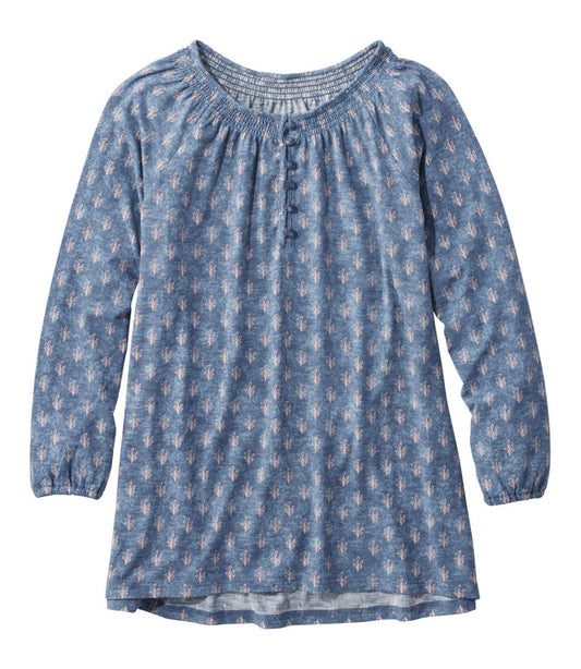 L.L.Bean Discount | Women's Camden Hills Tee, Three-Quarter-Sleeve Print