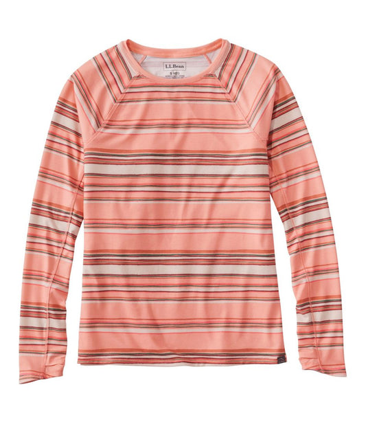 L.L.Bean Outlet | Women's Everyday SunSmart® Tee, Crewneck Long-Sleeve Stripe
