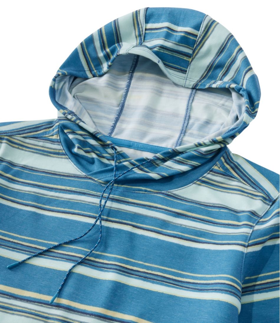 L.L.Bean Discount | Women's Everyday SunSmart® Hooded Pullover, Long-Sleeve Stripe