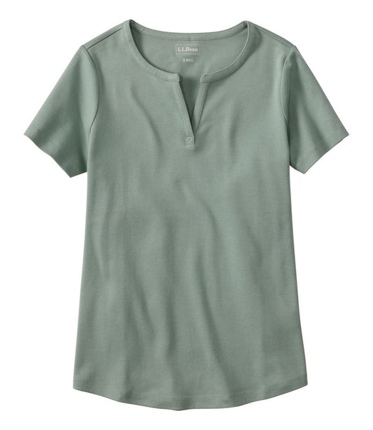 L.L.Bean On Sale | Women's Tee, Short-Sleeve Notch-Neck