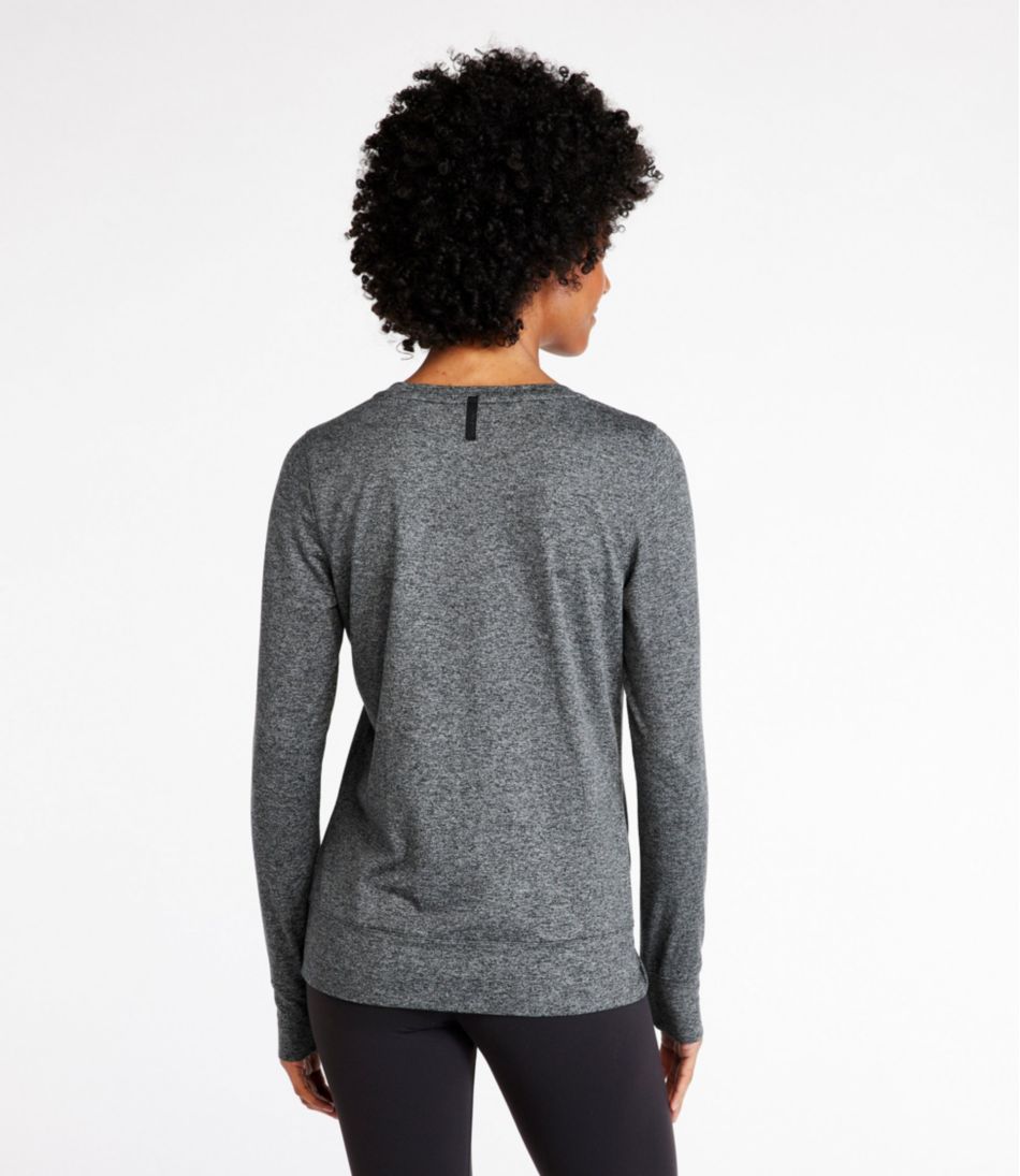 L.L.Bean Online | Women's VentureSoft Twist-Front Top, Long-Sleeve