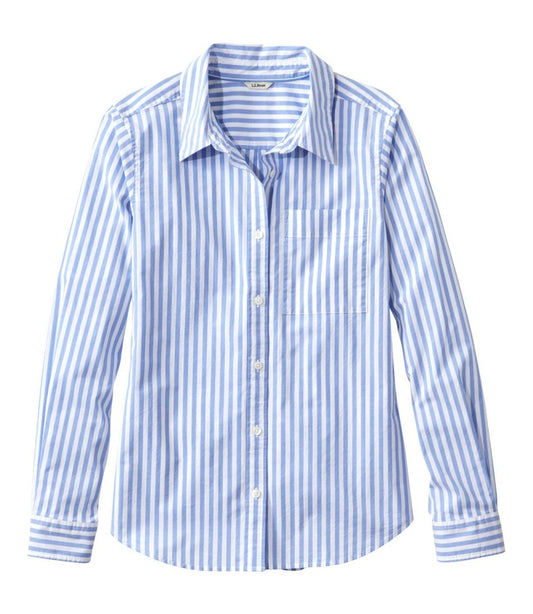 L.L.Bean US | Women's Essential Cotton Poplin Shirt, Long-Sleeve