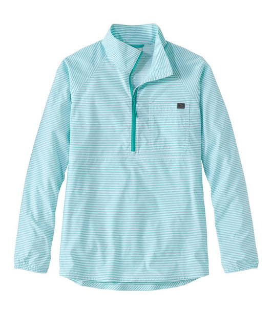 L.L.Bean Online | Women's Everyday SunSmart® Woven Shirt, Quarter-Zip Pullover Colorblock