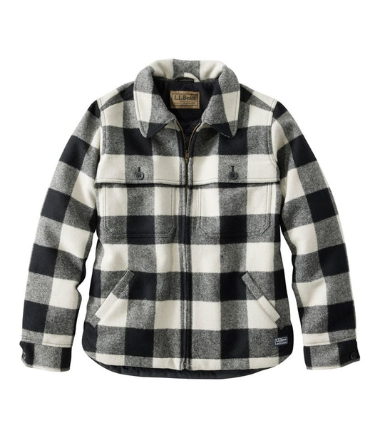 L.L.Bean Online | Women's Maine Guide Zip Front Jac-Shirt with Primaloft, Plaid