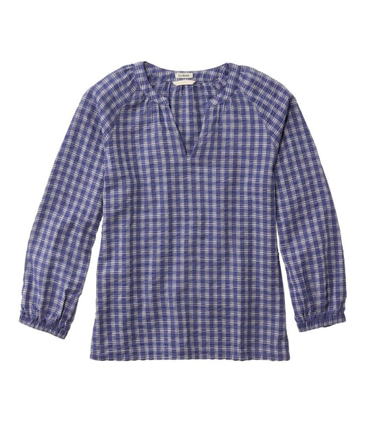 L.L.Bean Discount | Women's Bean's Seacoast Seersucker Splitneck Shirt