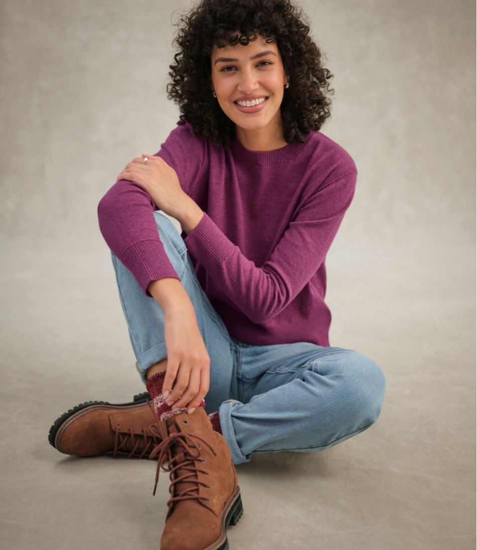 L.L.Bean On Sale | Women's Cotton/Cashmere Sweater, Crewneck