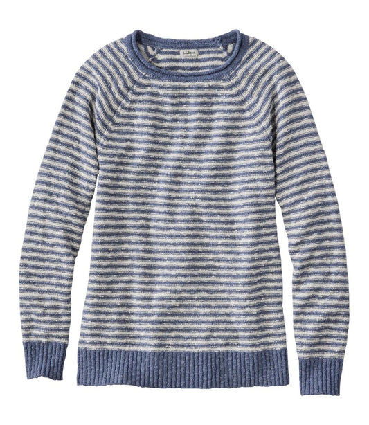 L.L.Bean Online | Women's Midweight Cotton Slub Rollneck Pullover Stripe