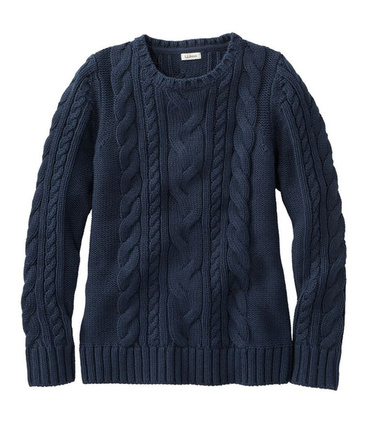 L.L.Bean On Sale | Women's Double L® Cable Sweater, Crewneck