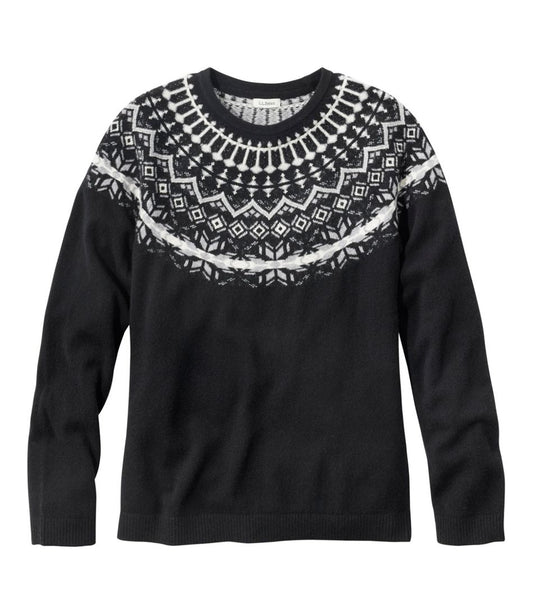 L.L.Bean For Sale | Women's Classic Cashmere Sweater, Crewneck Fair Isle
