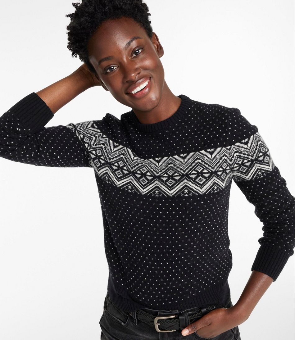 L.L.Bean Online | Women's Signature Camp Merino Wool Sweater, Pullover Novelty