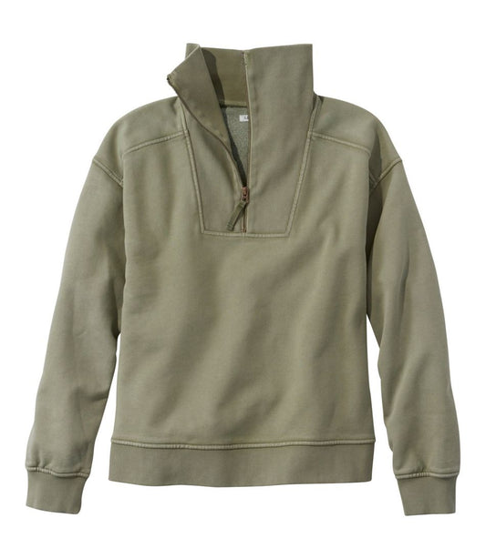 L.L.Bean Discount | Women's Sunwashed Sweats, Quarter-Zip