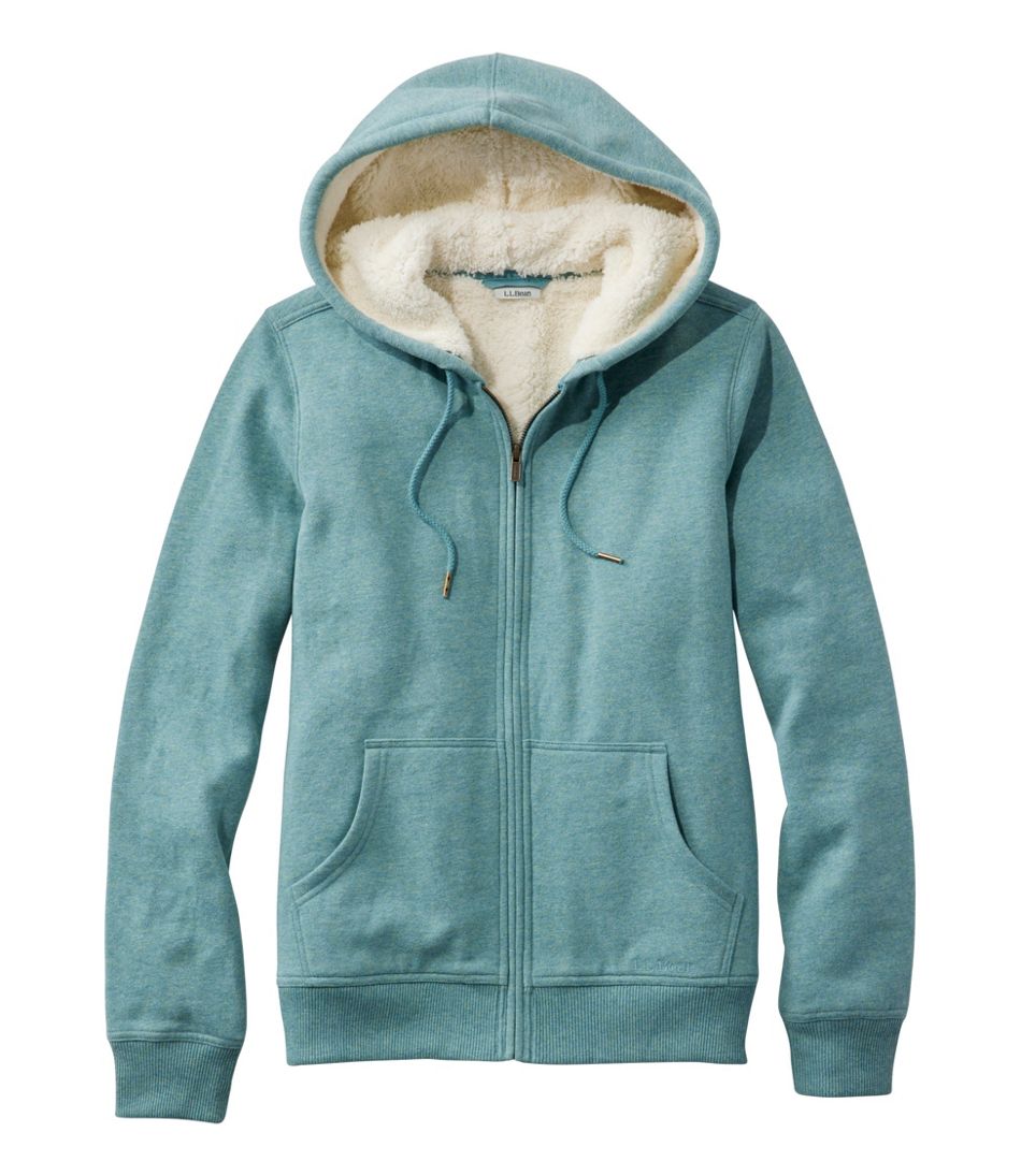 L.L.Bean Outlet | Women's 1912 Sweatshirt, Sherpa-Lined Hoodie