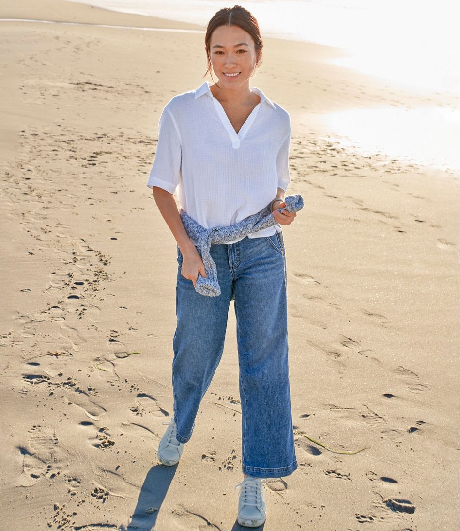 L.L.Bean US | Women's 207 Vintage Jeans, High-Rise Wide-Leg