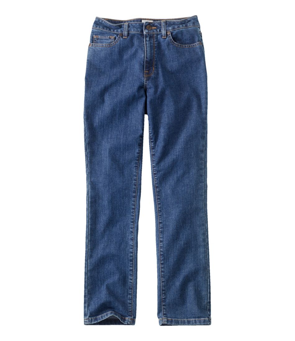 L.L.Bean Outlet | Women's True Shape Jeans, High-Rise Slim-Leg Ankle