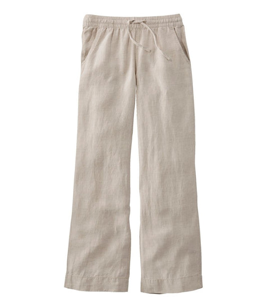 L.L.Bean Outlet | Women's Premium Washable Linen Pull-On Pants