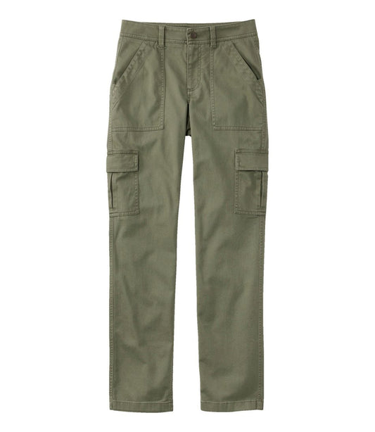 L.L.Bean US | Women's Comfort Stretch Pants, Mid-Rise Straight-Leg Cargo