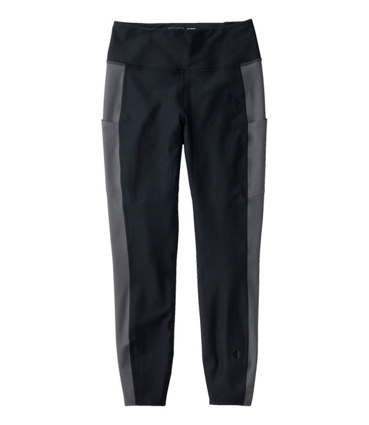 L.L.Bean Discount | Women's Everyday Performance 7/8 Leggings, High-Rise Pocket Colorblock