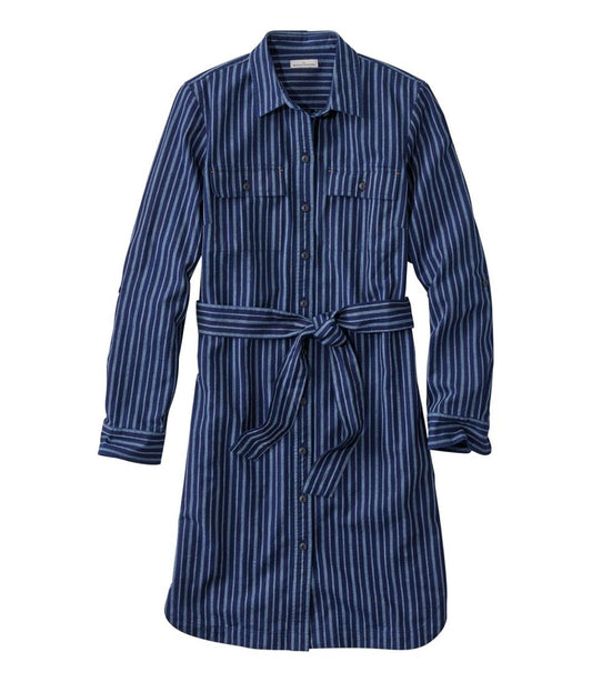 L.L.Bean Discount | Women's Signature Camp Shirt Dress, Button-Front