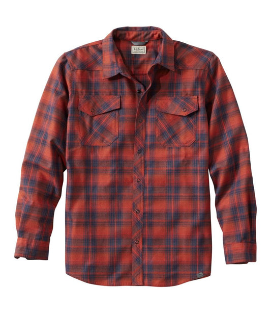 L.L.Bean Discount | Men's Katahdin Performance Flannel Shirt, Slightly Fitted