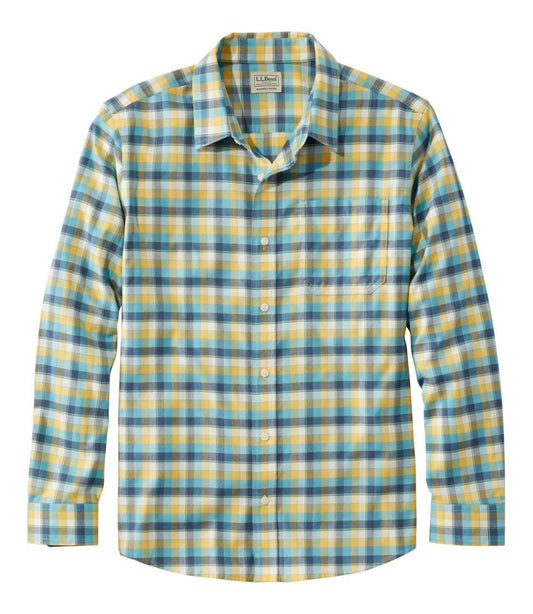 L.L.Bean Online | Men's Wrinkle-Free Ultrasoft Brushed Cotton Shirt, Long-Sleeve, Slightly Fitted Untucked Fit