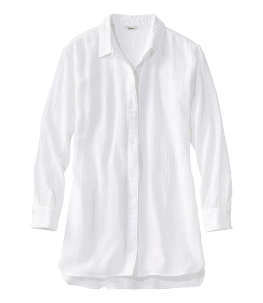 L.L.Bean Online | Women's Cloud Gauze Cover-Up Shirt