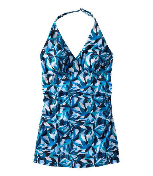 L.L.Bean US | Women's Shaping Swimwear, Clasp Halter Dress Print