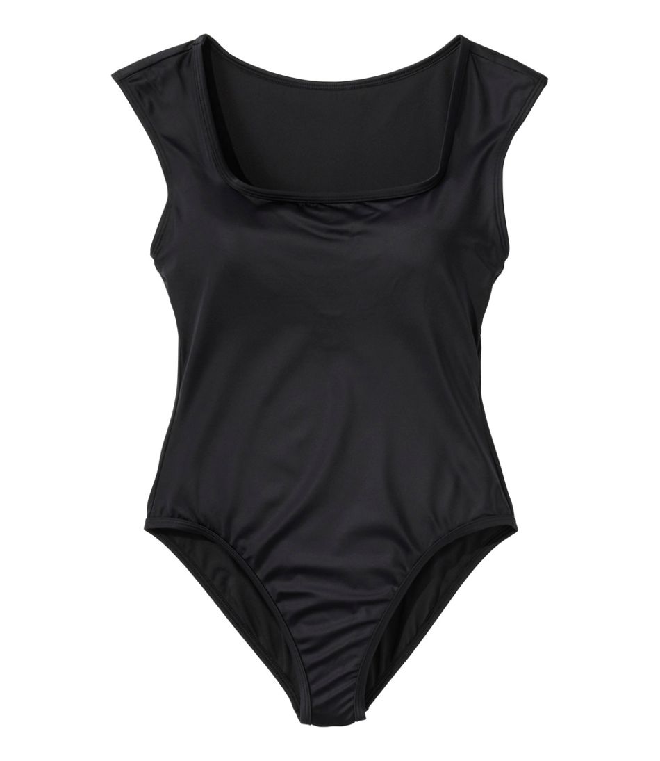 L.L.Bean Discount | Women's Coastal Essentials Swimwear, Squareneck Tanksuit