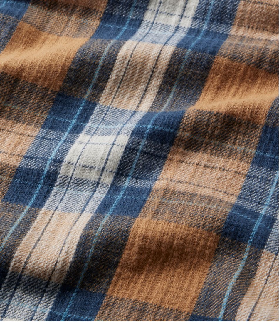 L.L.Bean Sale | Men's 1912 Field Flannel Shirt, Slightly Fitted Untucked Fit, Plaid