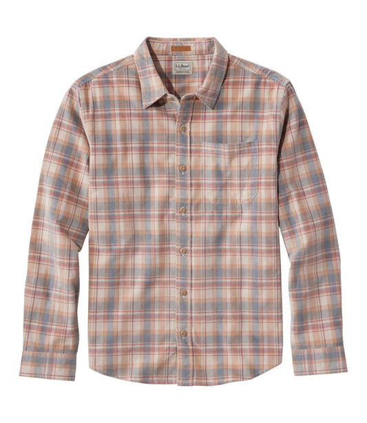 L.L.Bean For Sale | Men's Sunwashed Corduroy Shirt, Slightly Fitted Untucked Fit, Plaid