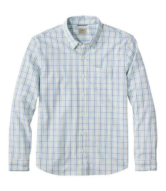 L.L.Bean Online | Men's Comfort Stretch Performance® Shirt, Long-Sleeve, Slightly Fitted Untucked Fit, Plaid