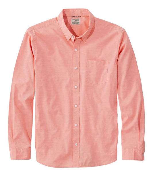 L.L.Bean Outlet | Men's Comfort Stretch Performance® Shirt, Long-Sleeve, Slightly Fitted Untucked Fit