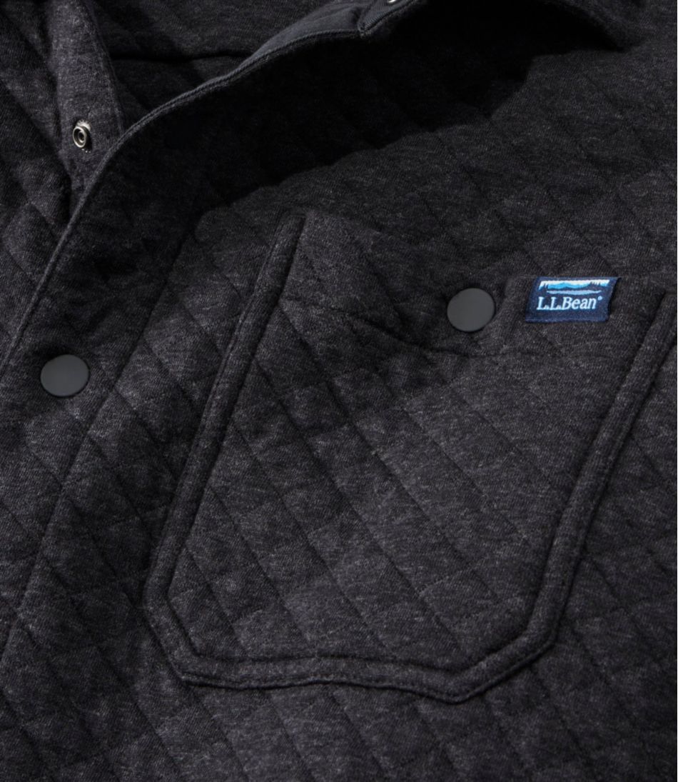 L.L.Bean Outlet | Men's Quilted Sweatshirts, Snap Overshirt