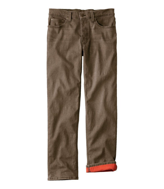 L.L.Bean Discount | Men's BeanFlex® Jeans, Standard Athletic Fit, Fleece-Lined