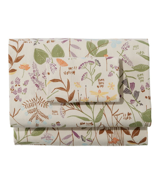 L.L.Bean Outlet | Birch Floral Flannel Sheet Collection