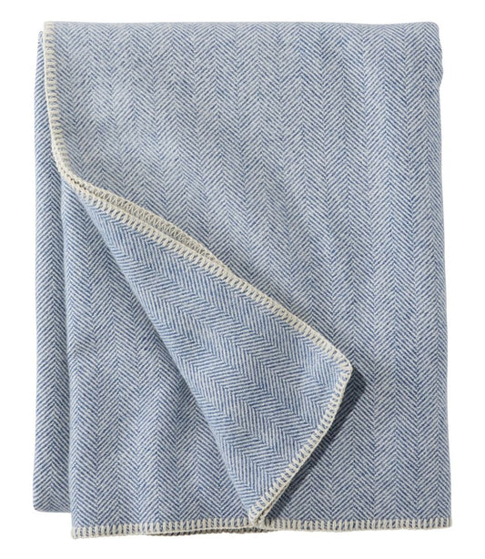 L.L.Bean Outlet | Washable Wool Blanket, Herringbone