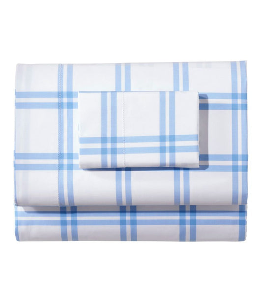L.L.Bean Sale | 280-Thread-Count Pima Percale Sheet Collection, Windowpane